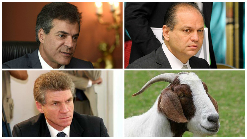 Beto Richa, Ricardo Barros e Eduardo Sciarra homens fortes do governo colocando o bode na sala